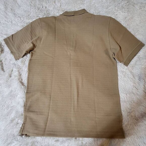 Weekendz off short sleeve tan heavy knit tee t-shirt L - Picture 3 of 7